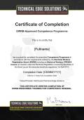 TES EWRB Certificate of Completion + BFA-CPR SAMPLE